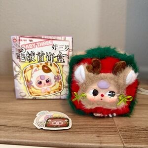 Baby Three Cute Reindeer Jewelry Box